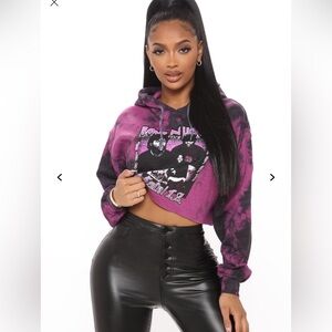 Boyz N The Hood Crip Top Hoodie Tie Dye Distressed